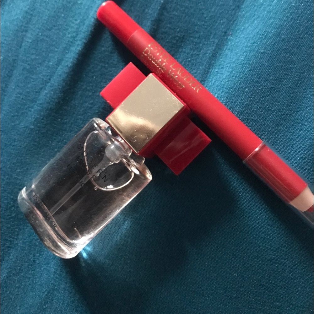 lip pencil & perfume