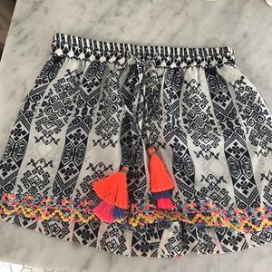 Rococo sand silk and neon shorts