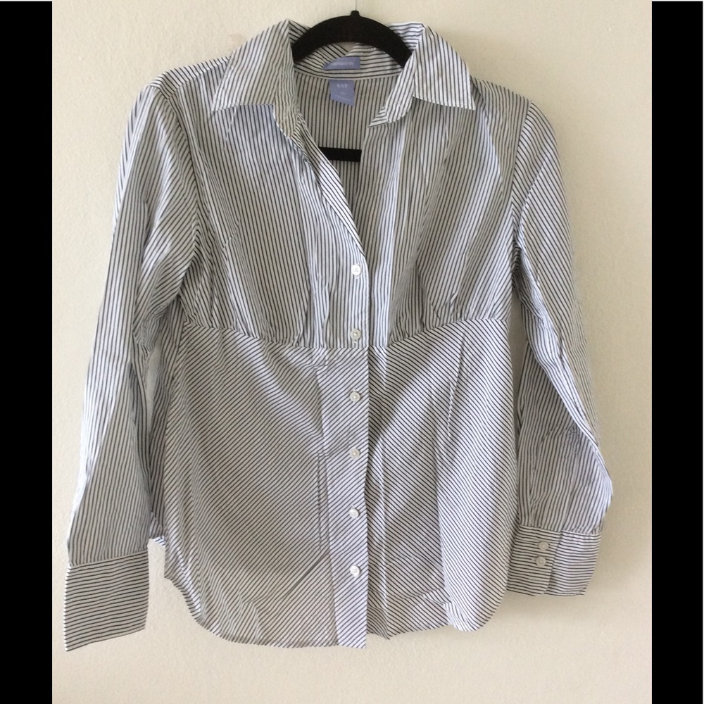 🌺GAP MATERNITY Stripe Long Sleeve Blouse Top