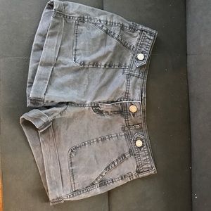 Dark gray Midi Twill shorts from Aeropostale