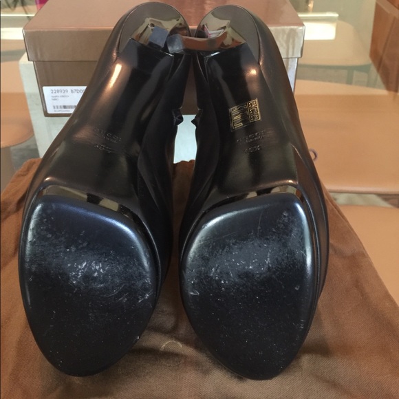 Gucci Kills Open Toe Ankle Boots Nappa Stretch - Picture 3 of 4