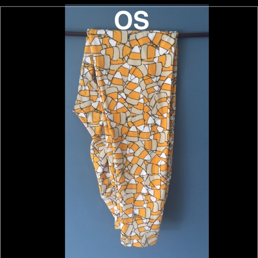 LLR LuLaRoe one size OS leggings- Candycorn !