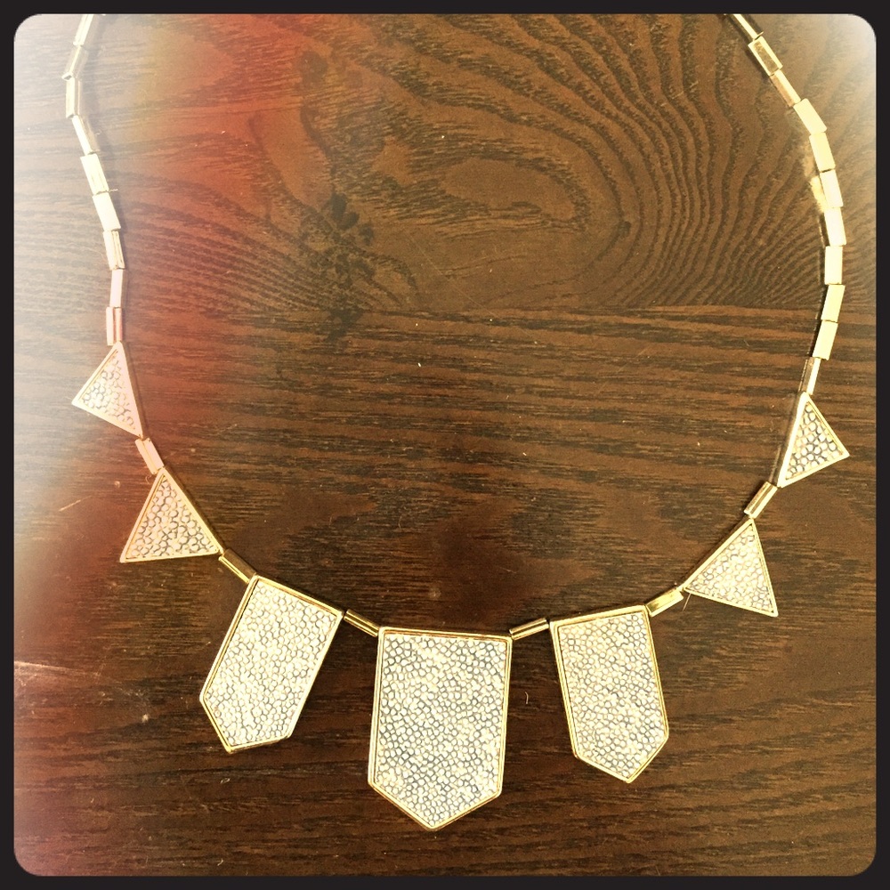 Textured House of Harlow Statement Necklace