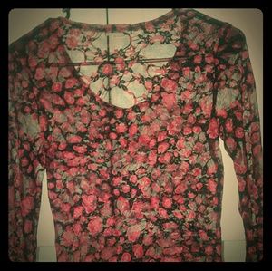 Floral Sheer Blouse