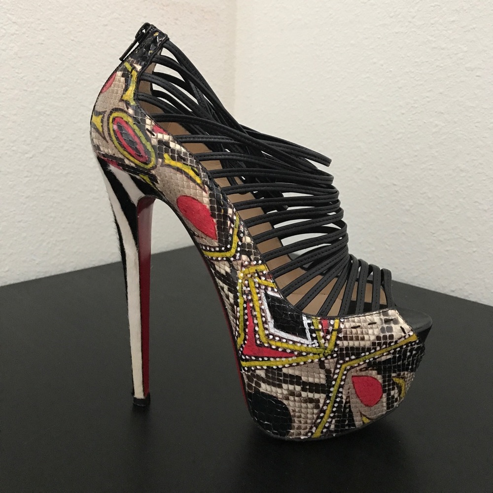 Rare Zoulou Gladiator Platform Louboutins
