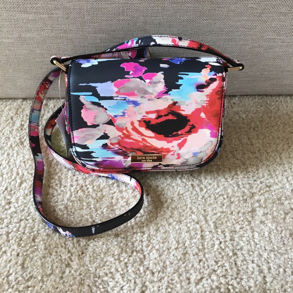 Kate Spade Navy Floral Carsen Crossbody
