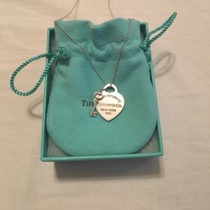 Tiffany Heart Pendant With Key Necklace