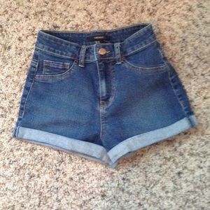 High Waisted Denim Shorts.