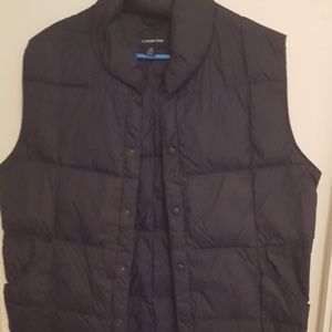 Land's end medium puffer vest navy blue