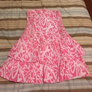 Lilly Pulitzer size L strapless dress