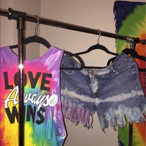 Fun fringe shorts