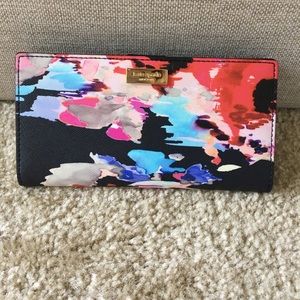 Kate Spade Navy Floral Wallet
