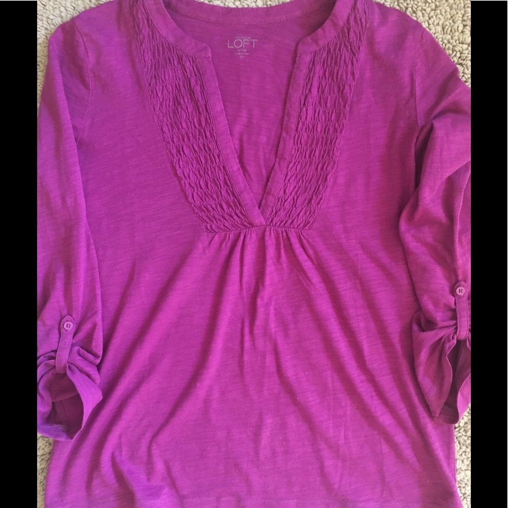Ruched Henley Top