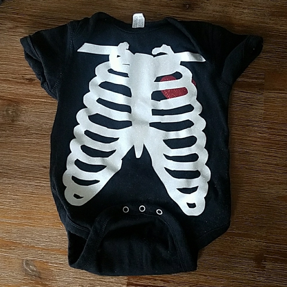 Sparkling skeleton bodysuit