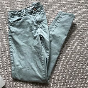 Skinny Green Denim pants