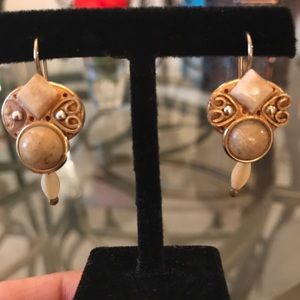 Alabaster earrings