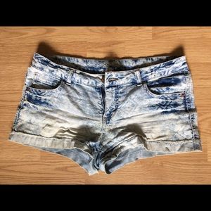 Target Mossimo Printed Denim Shorts