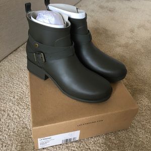 Lucky Brand Army Green Rain Boots