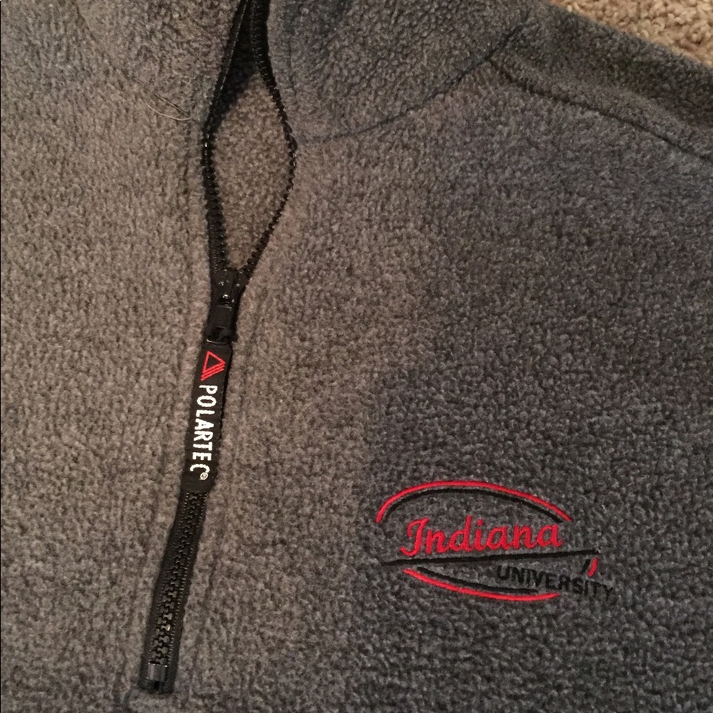 Indiana university fleece quarter zip sz M