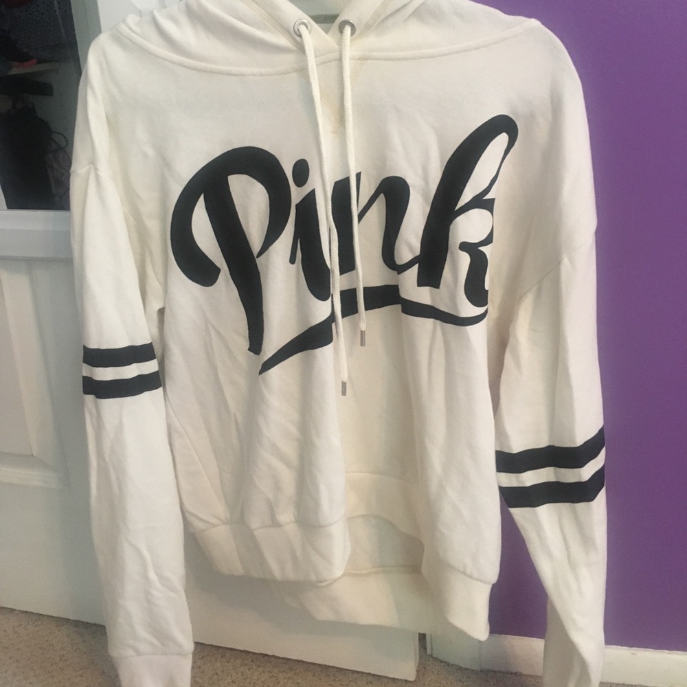 Victoria's Secret PINK white hoodie