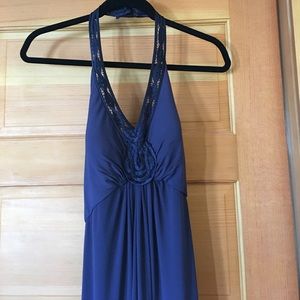 Navy Blue Evening Gown