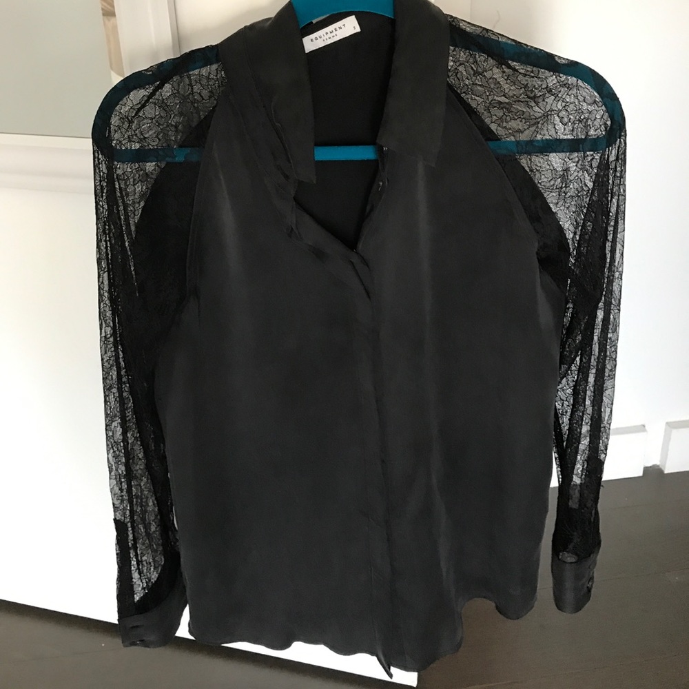 Equipment suede blouse !