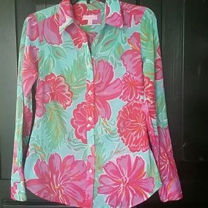Lilly Pulitzer collared shirt sz 6