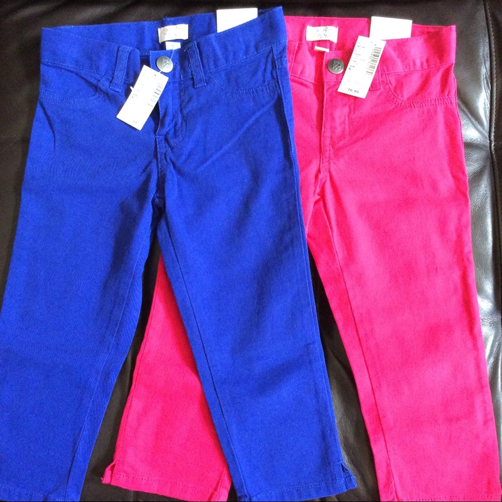 NWT Children's Place Skimmer Shorts Blue & Pink 6