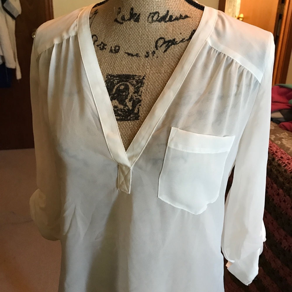 NWT Maurice's sheer blouse.