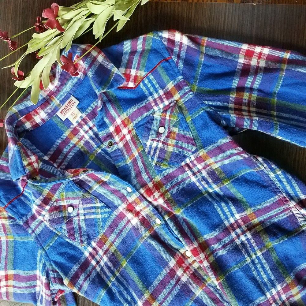 Super Soft Plaid Flannel button down shirt