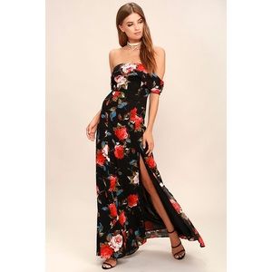 Lulus Maxi Floral Dress