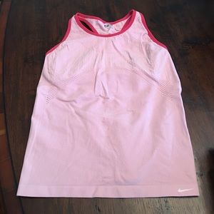 Nike medium large racer back dry fit workout top.