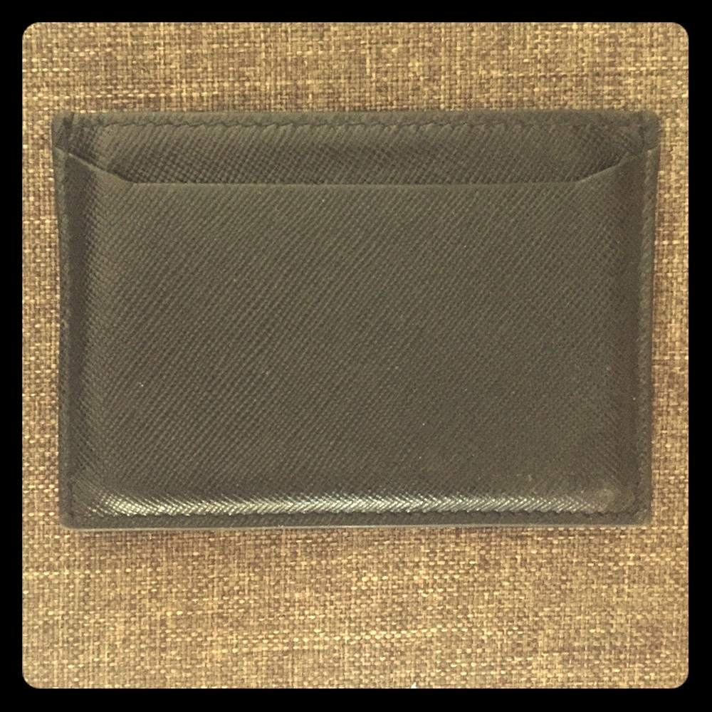 EUC!! Sleek Leather Prada Card Holder