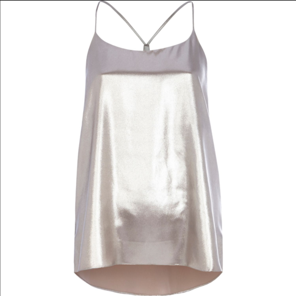 River Island Tops - River Island silver high neck tank blouse River Island Tops - River Island silver high neck tank blouse
