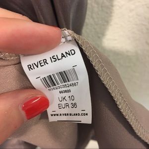 River Island Tops - River Island silver high neck tank blouse River Island Tops - River Island silver high neck tank blouse