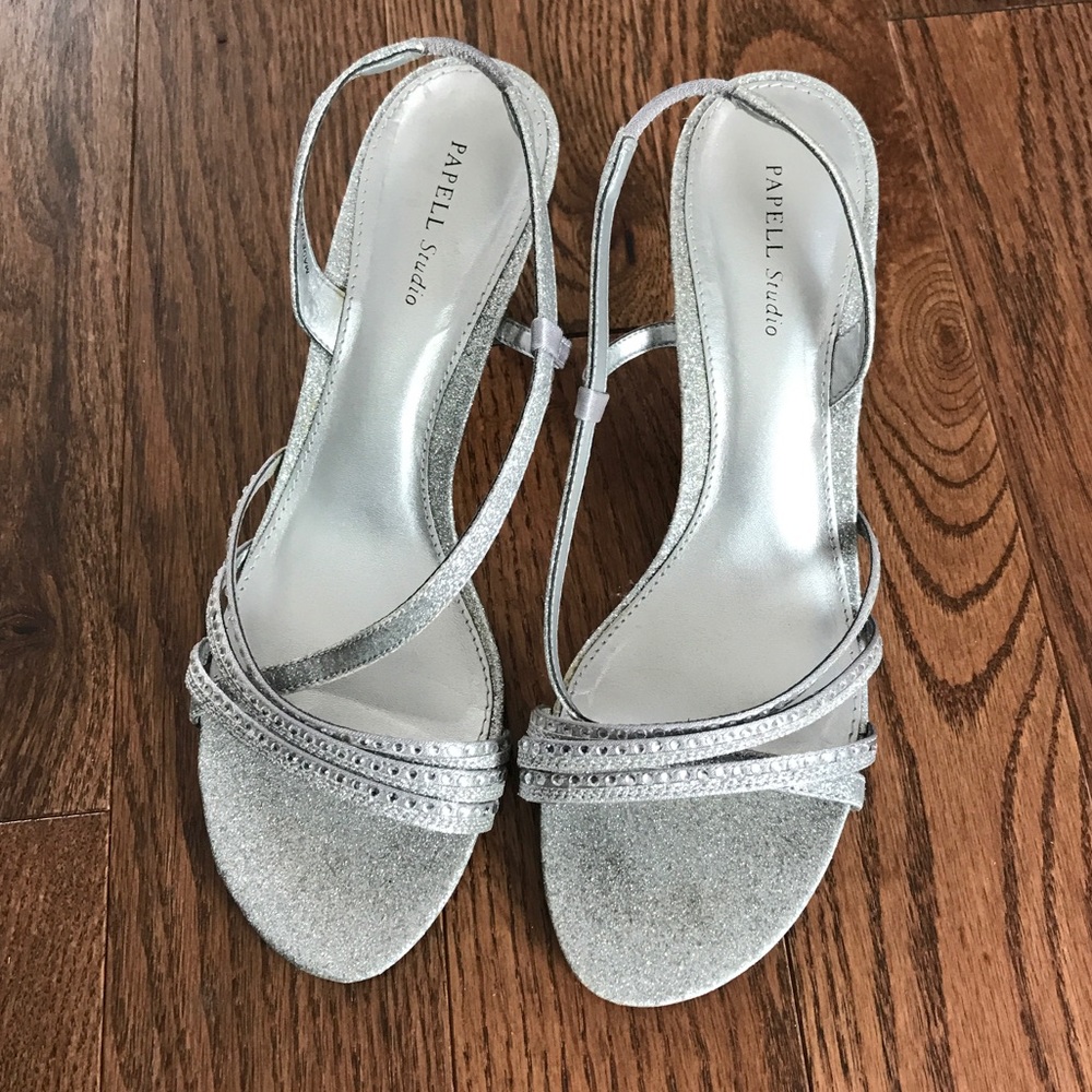 Silver sandals