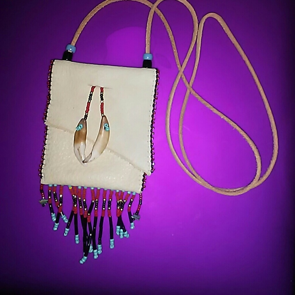 Native American leather Medicine bag