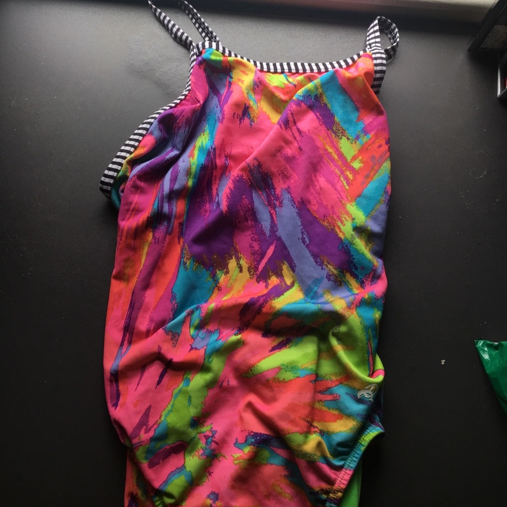 Colorful Printed Dolphin Uglie One Piece