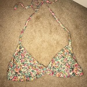Target flower bikini top