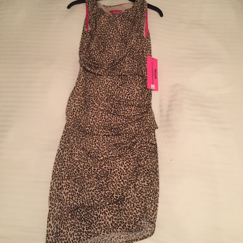 Betsey Johnson Cheetah Print Dress Sz 4