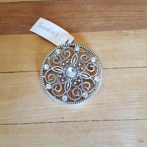 "Sundial" broach/pendant