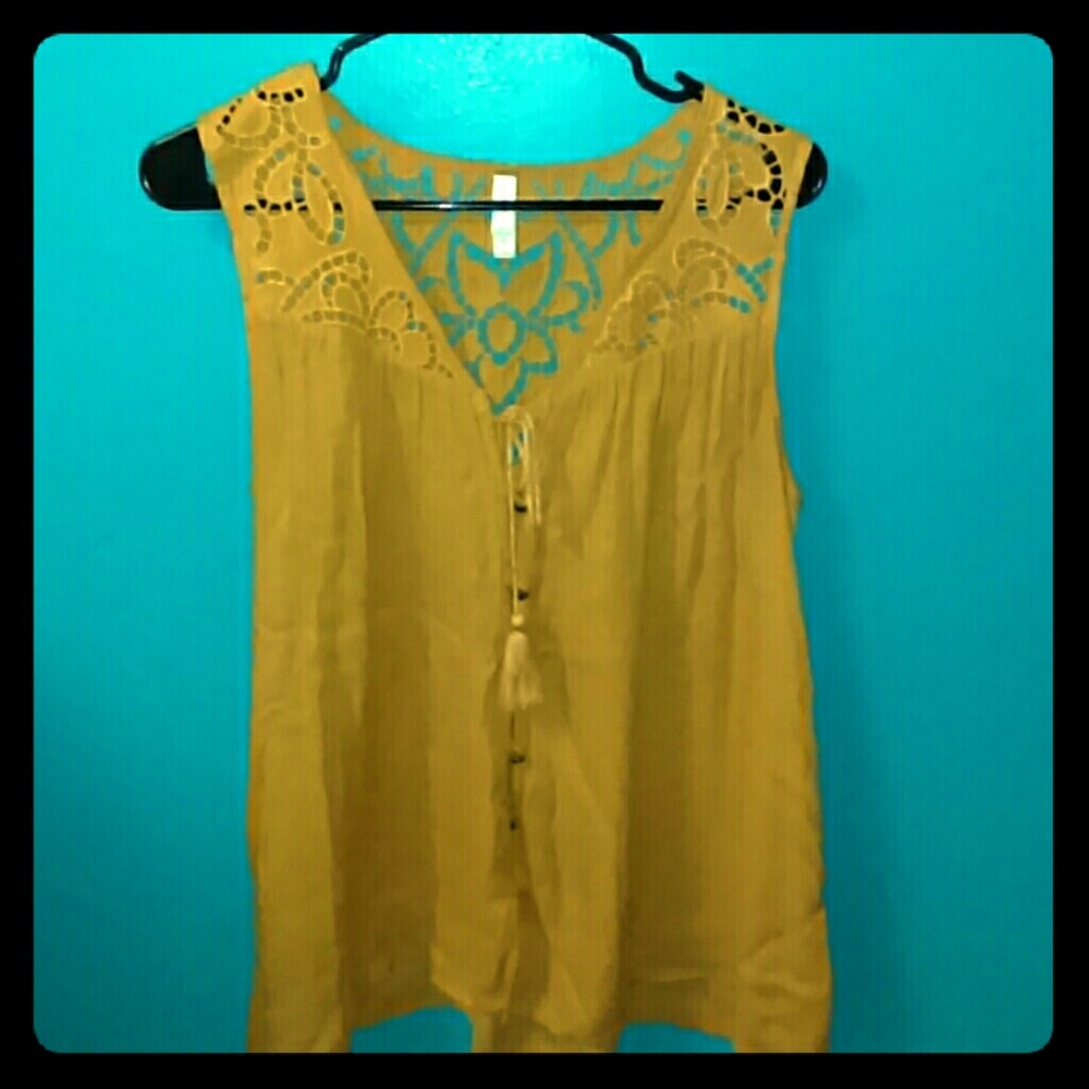 Yellow Lacey shirt