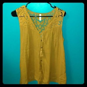 Yellow Lacey shirt