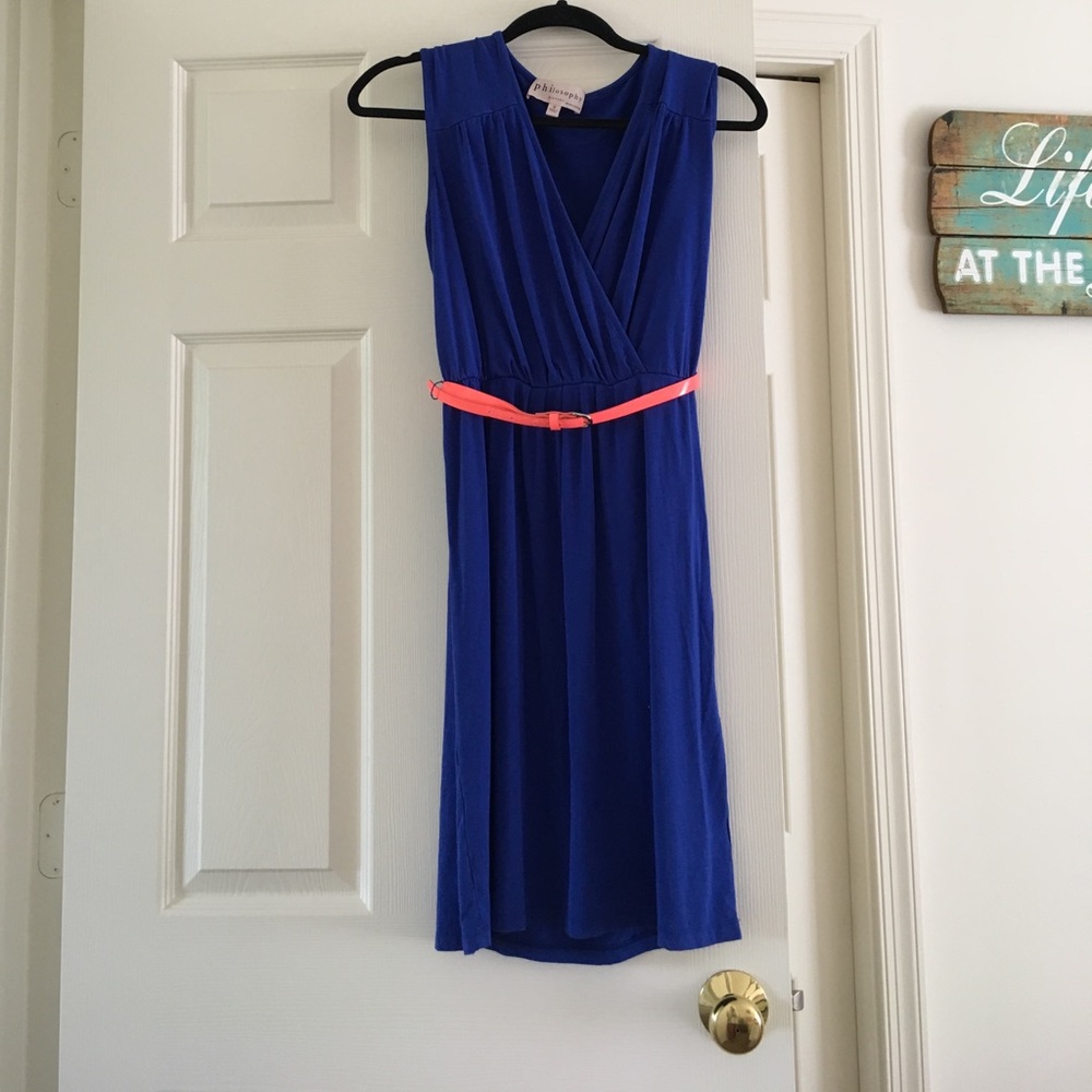 Philosophy royal blue dress