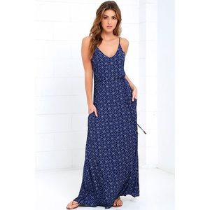 Lulus Blue Maxi