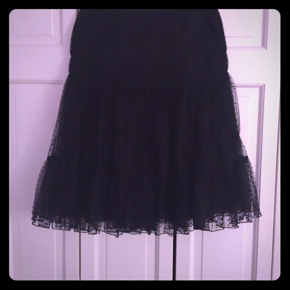 Oscar de la Renta Black Lace Skirt