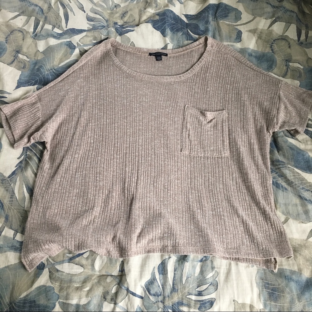 Brown knit American Eagle top