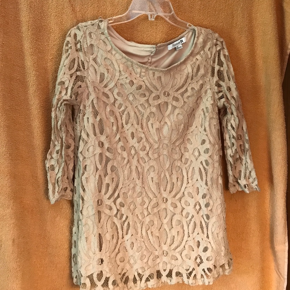 Lace patterned shirt