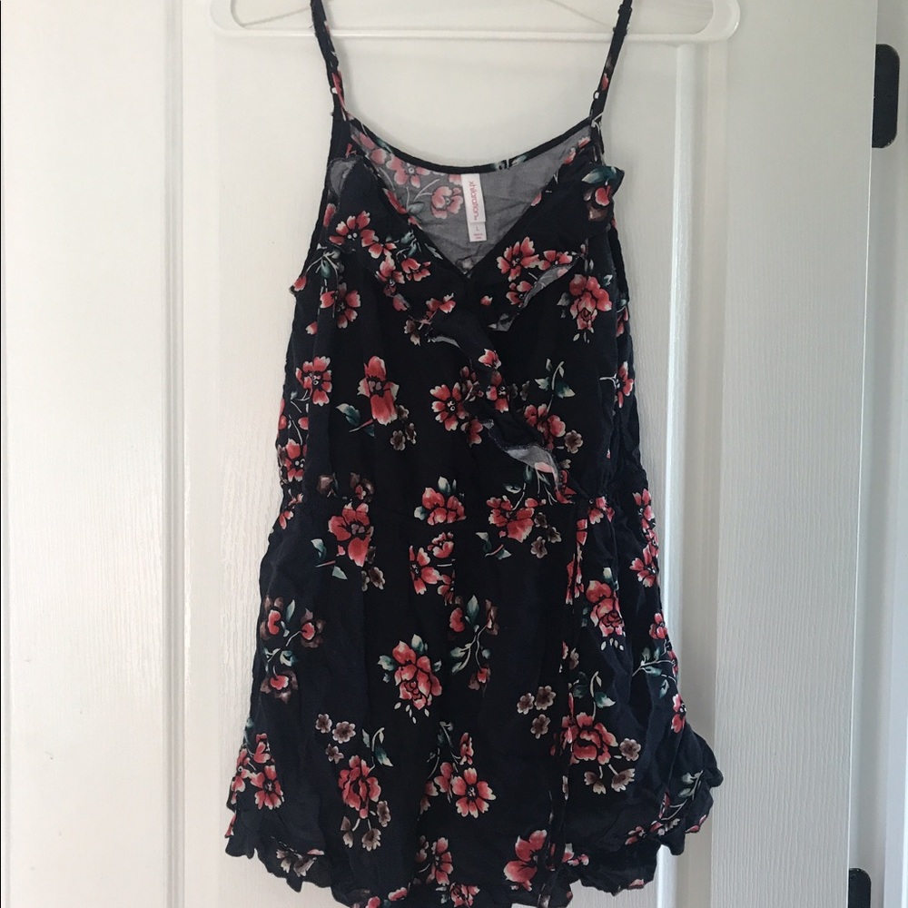 Target Exhilaration Floral Romper--Large