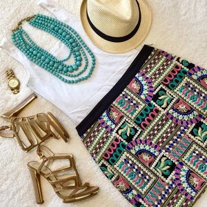 🍍NEW! Tribal Print Skirt // size medium